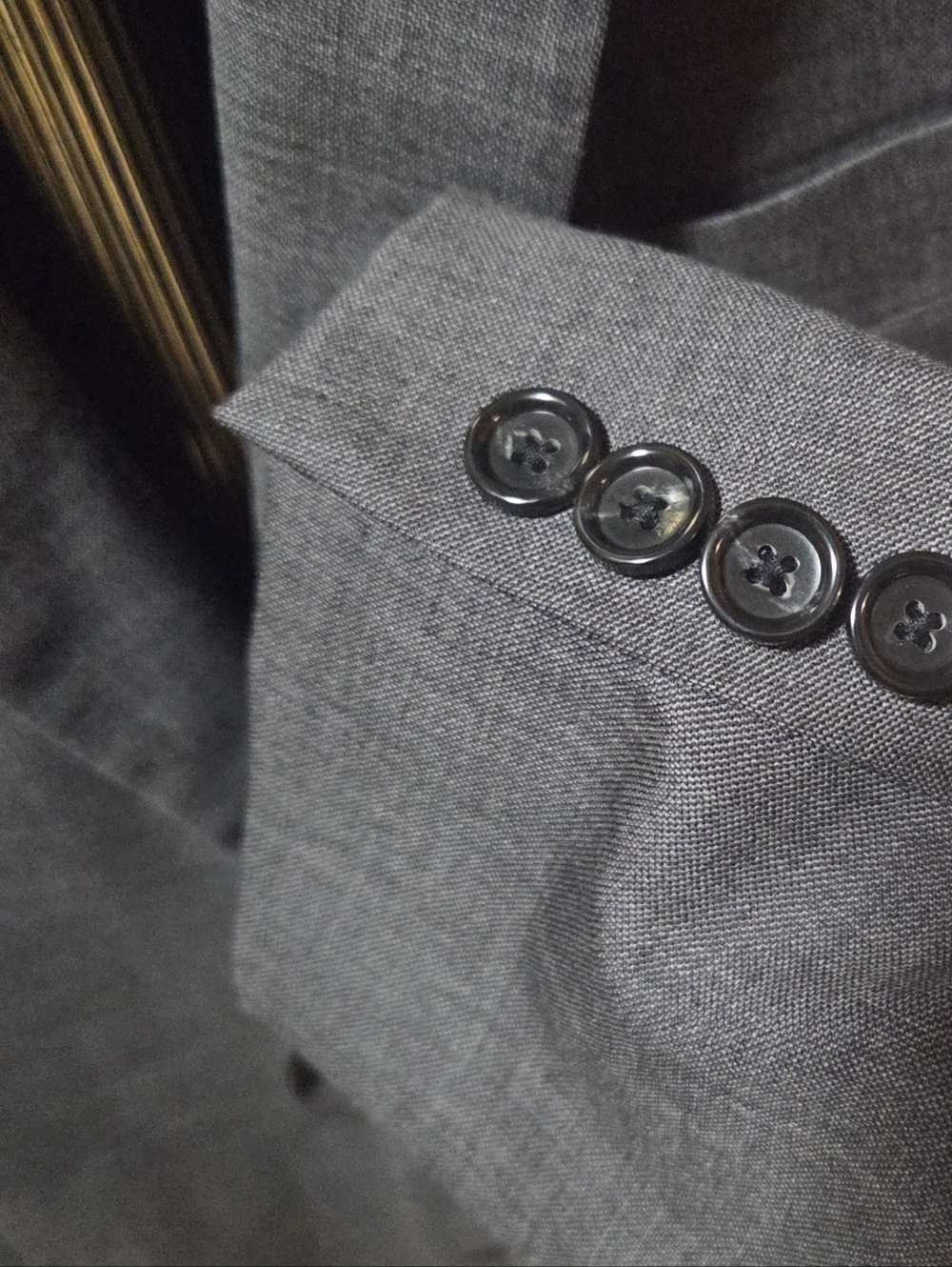 J. Crew Thompson Wool Heathered Gray 2 Button Blazer Sport Coat Size 44R - Picture 4 of 6